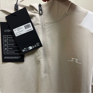 J.Lindeberg Light Beige Quarter-Zip Top